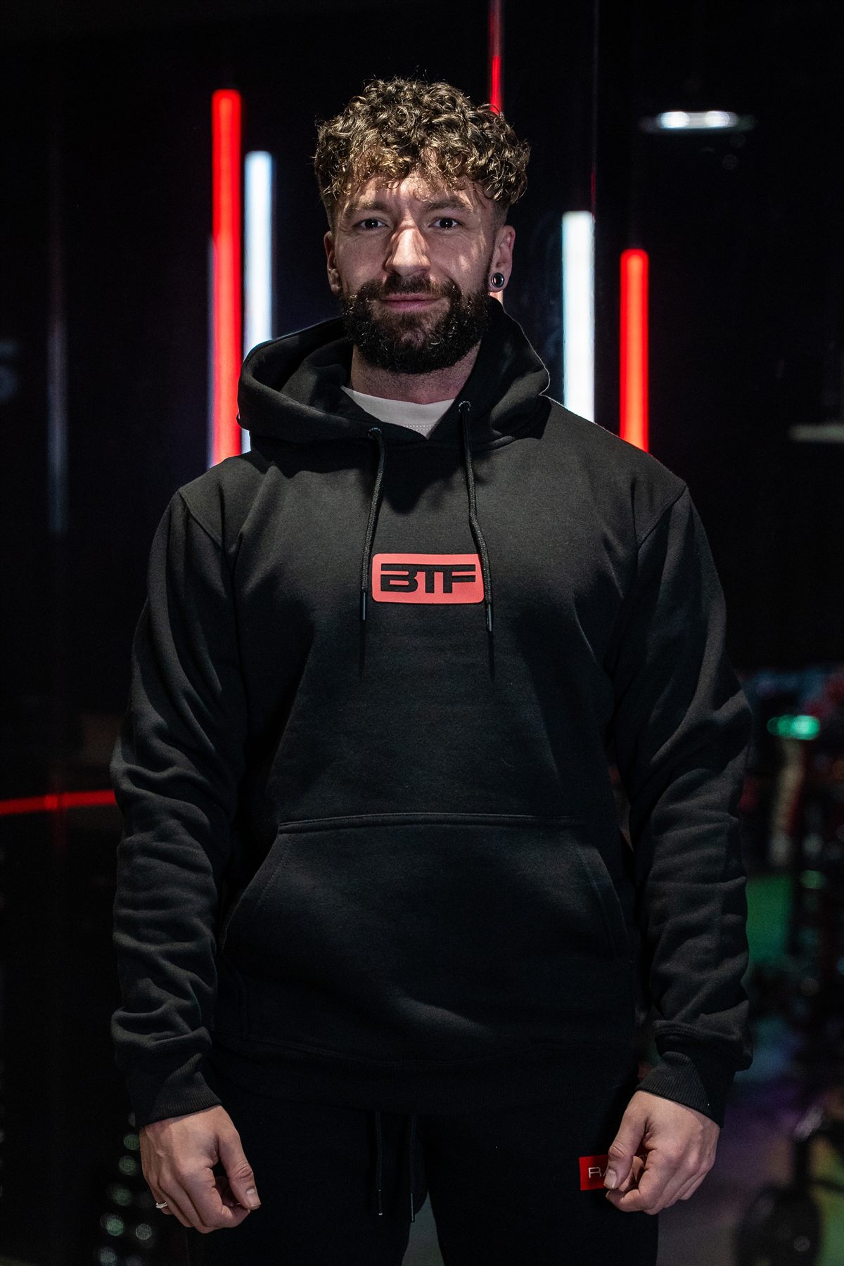 Body Tech Black Hoodie front.