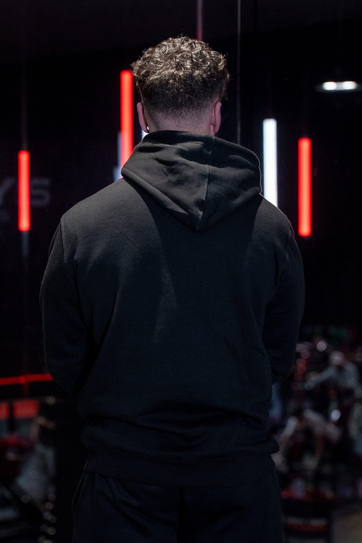 Body Tech Black Hoodie detail.