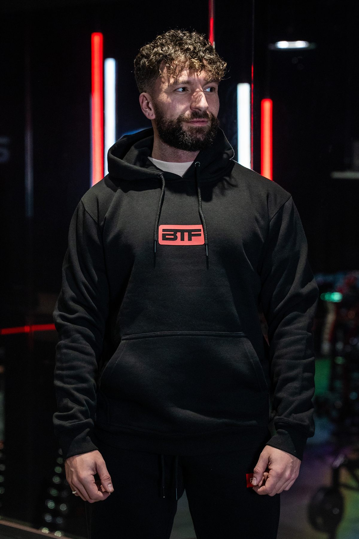 Body Tech Black Hoodie rear.