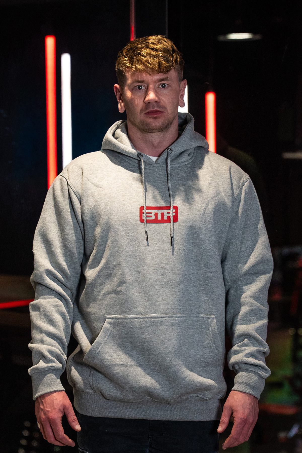 Body Tech Grey Hoodie front.
