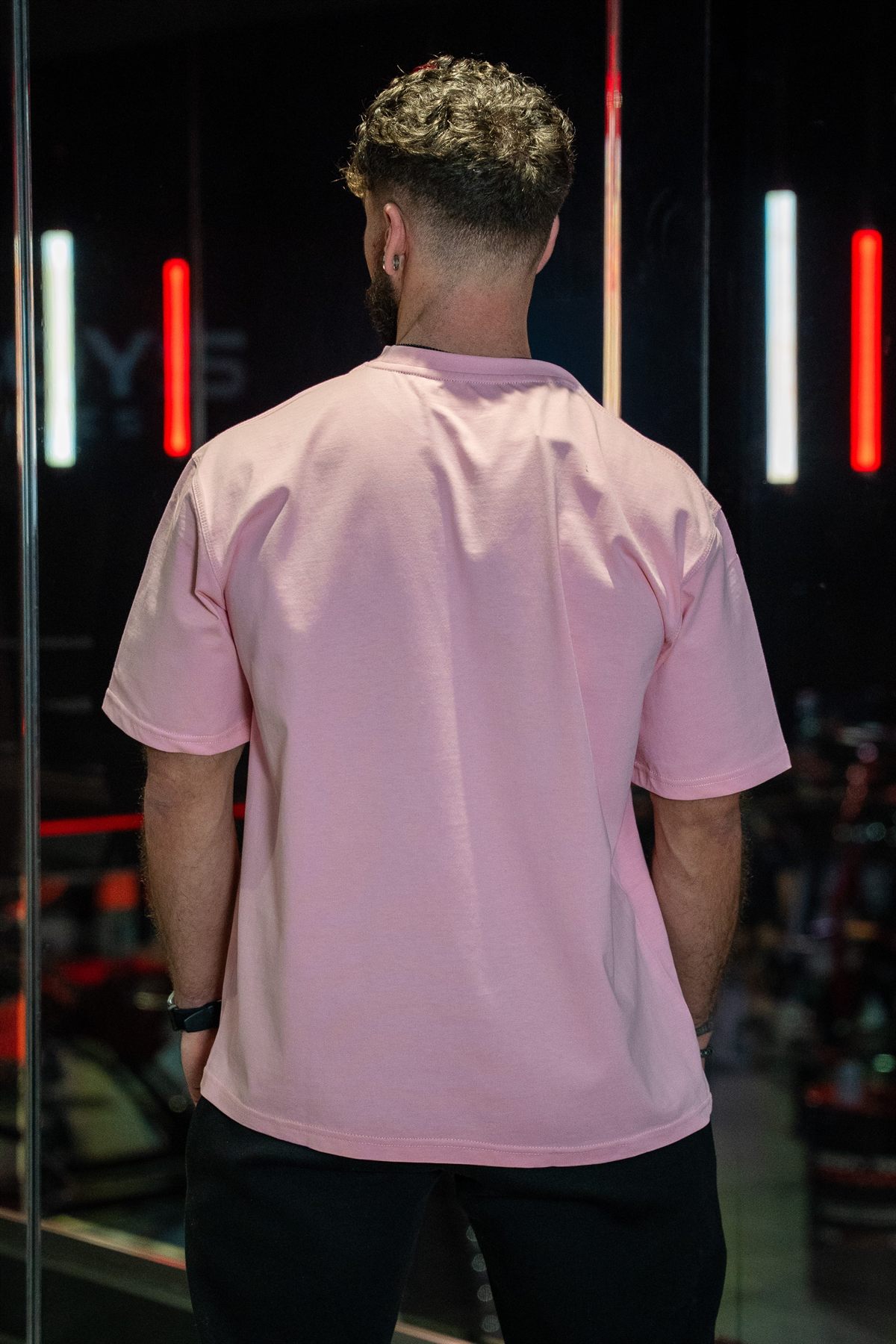 Body Tech Pink Tee rear.