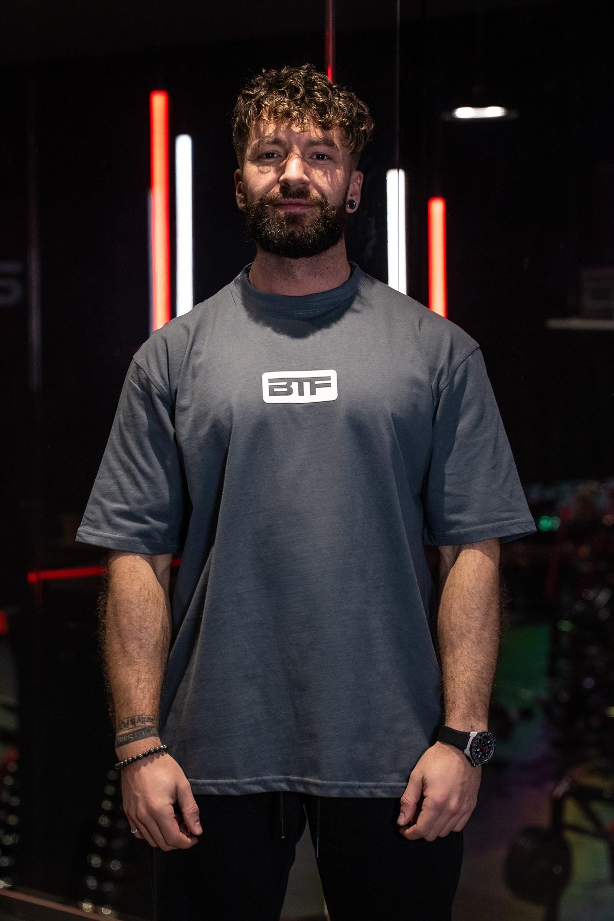 Body Tech Slate Tee front.