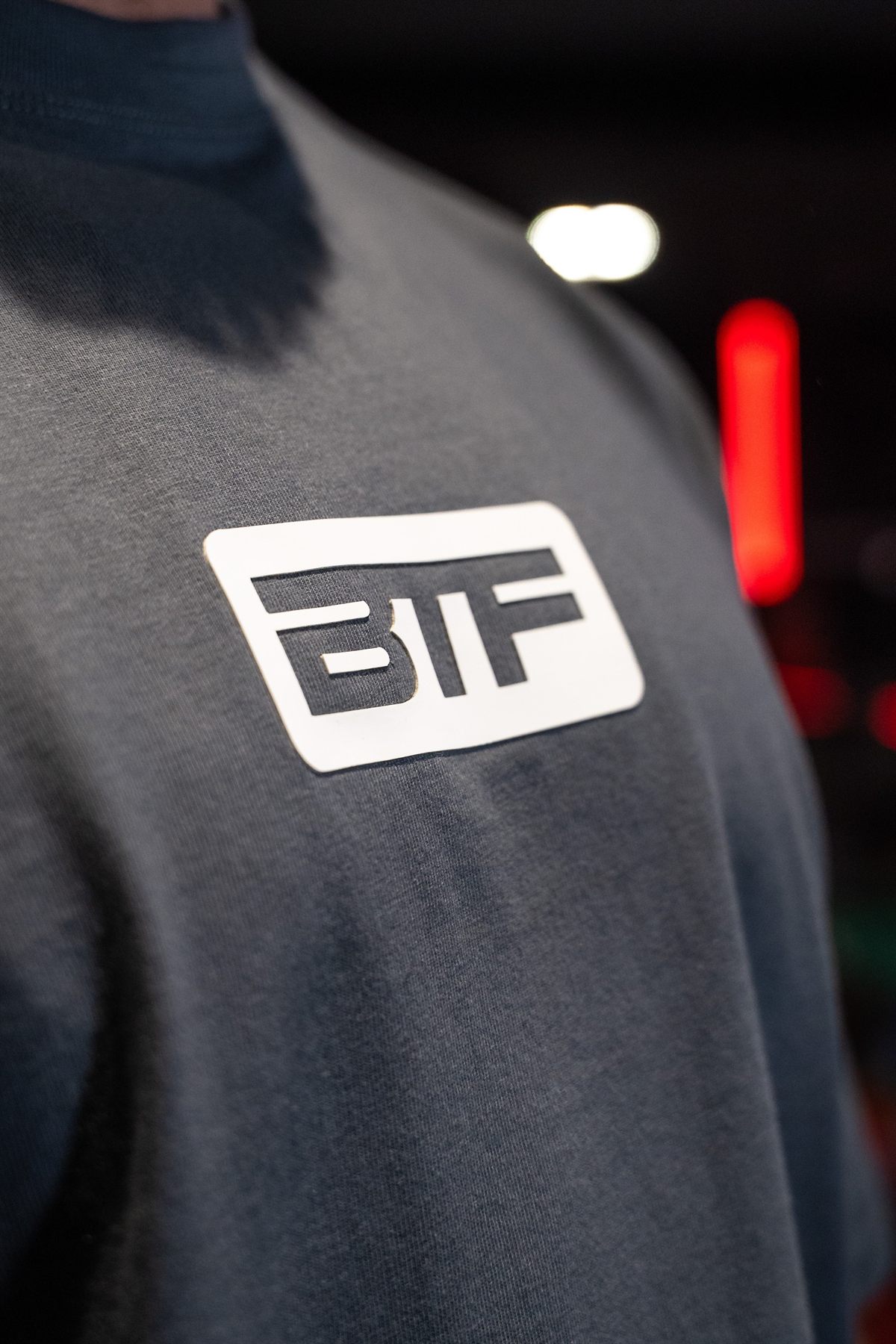 Body Tech Slate Tee worn.